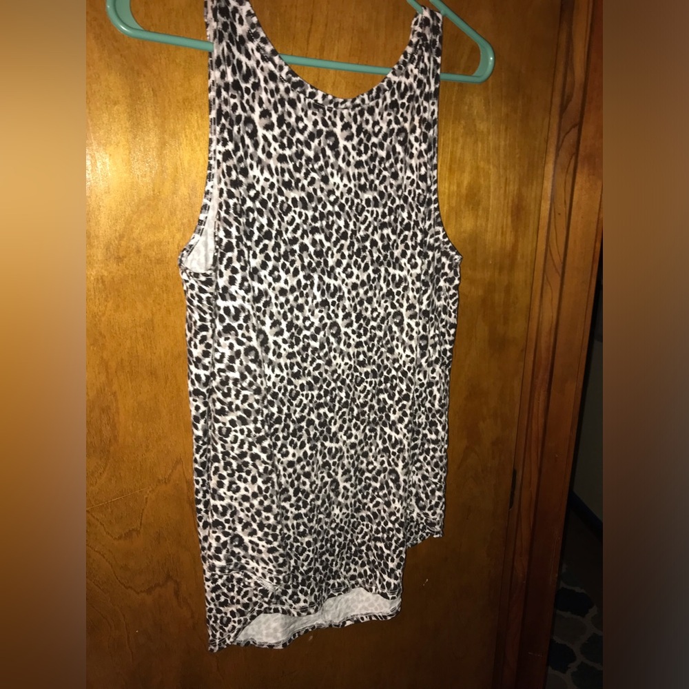❤️ Old Navy Sleeveless Leopard Print Luxe Tank Top Size Large